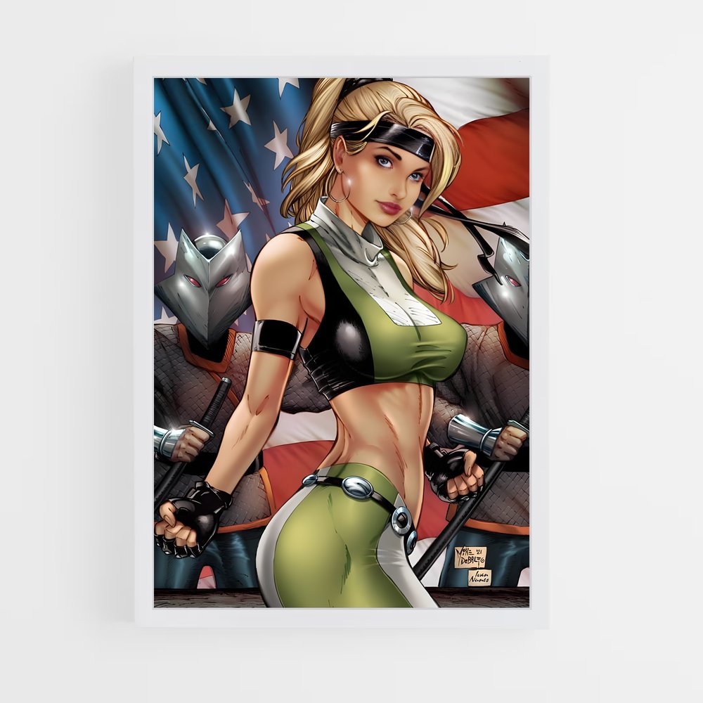 Poster Sonya Blade : L'Héroïne des Combats – affiche Mortal kombat (vue 3)